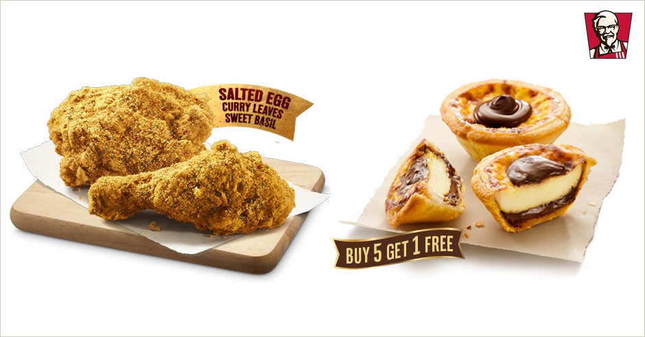 Featured image for KFC's Goldspice Chicken returns along with Chocolate Hazelnut Egg Tarts from 3 Nov 2018