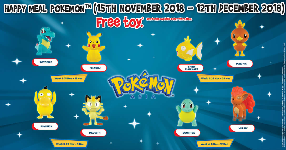 Mcdonald's pokemon best sale toys 2018