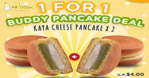 Featured image for (EXPIRED) Mr Bean: 1-for-1 Kaya Cheese Pancake at 53 participating outlets from 9 Nov 2018