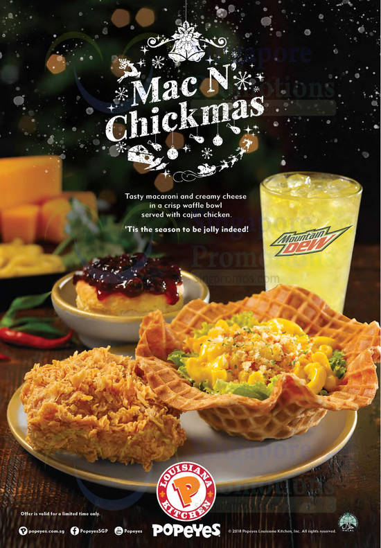 Popeyes: New Mac N’ Chickmas & latest dine-in/takeaway discount coupon ...
