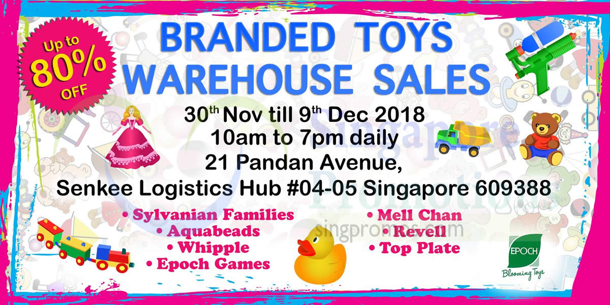 Toy warehouse shop sale 2018