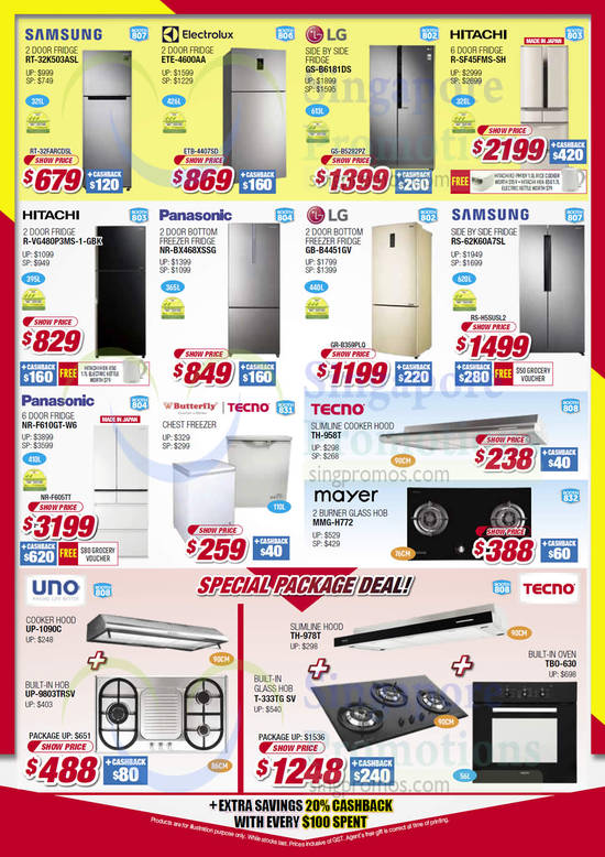 Fridges, Samsung, LG, Hitachi, Tecno, Uno