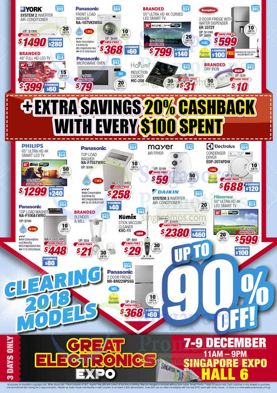 Highlights, Extra Savings Cashback