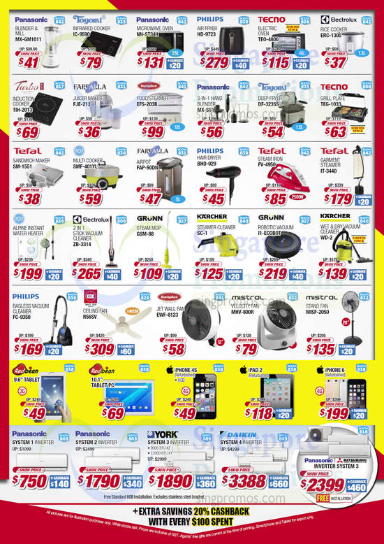 Small Appliances, Philips, Tecno, Electrolux, Turbo