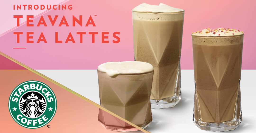 Featured image for Starbucks launching new Teavana™ Tea Lattes and new desserts from 3 Jan 2019