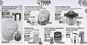 Featured image for Tiger Japan, Happycall & IH Vacuum offers at Tangs till 6 Jan 2019