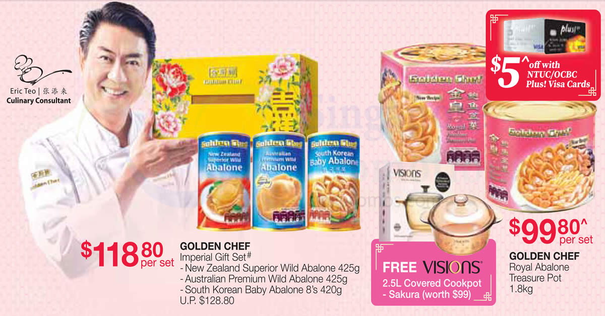 Featured image for Fairprice Housebrand Golden Chef Abalone offers valid till 17 Jan 2019