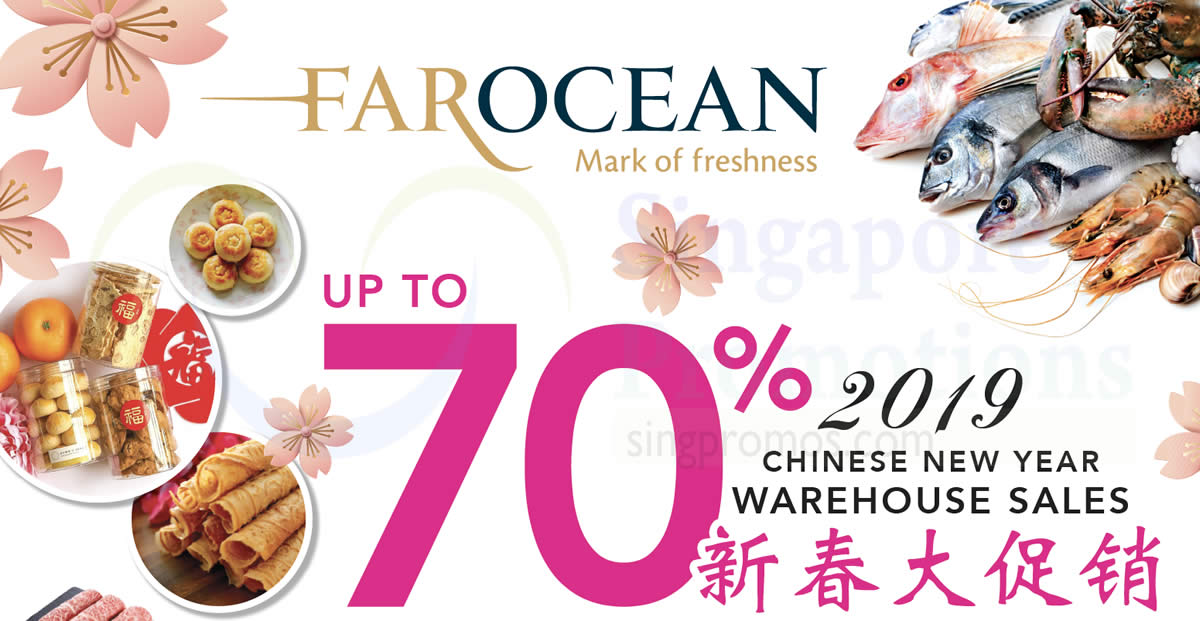 Featured image for Far Ocean Chinese New Year up to 70% off warehouse sale from 19 Jan - 3 Feb 2019