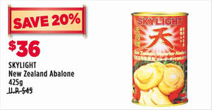 Featured image for Giant Skylight abalone deals valid till 17 Jan 2019