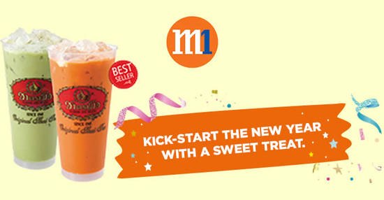 Featured image for (Fully Redeemed) Cha Tra Mue: $1 Signature Thai Milk Tea for M1 customers at 4 outlets from 14 - 31 Jan 2019