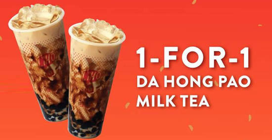 Featured image for LiHO: 1-for-1 Da Hong Pao Milk Tea with Brown Sugar Pearl promotion till 15 Feb 2019
