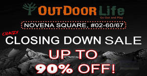 Featured image for (EXPIRED) Outdoor Life up to 90% off closing down sale at Novena Square till 31 Jan 2019