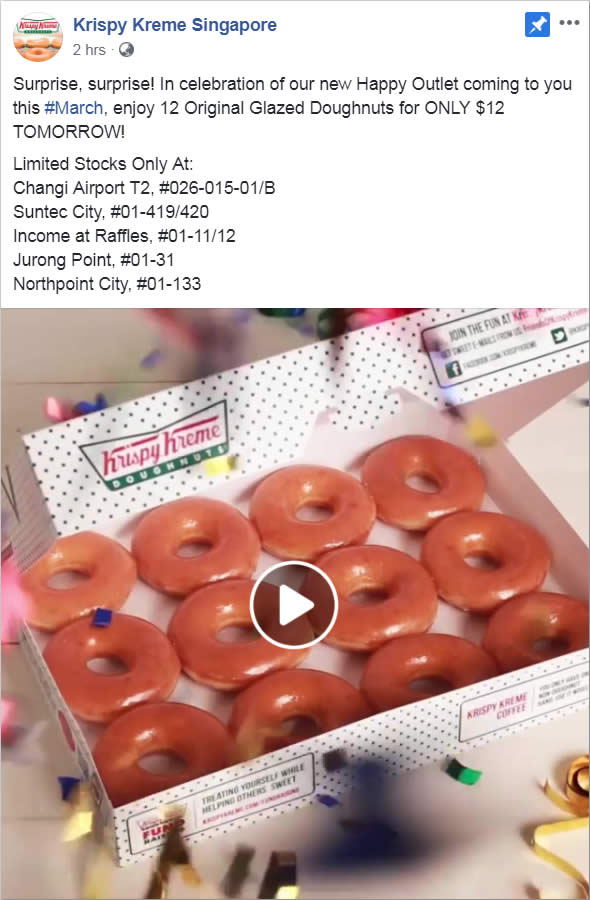 Krispy Kreme: 12 Original Glazed Doughnuts for $12 at selected outlets ...