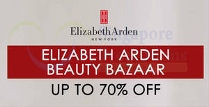 Featured image for Elizabeth Arden up to 70% off Beauty Bazaar from 29 – 31 Mar 2019