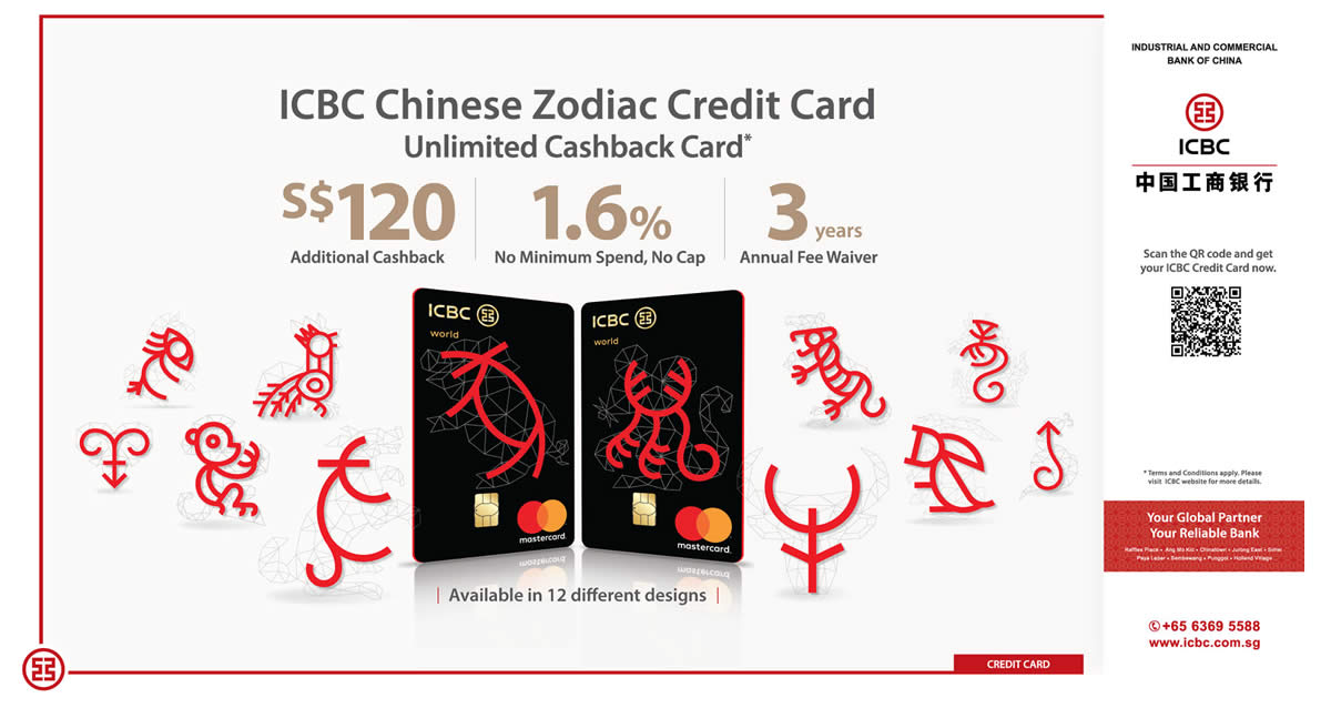 Icbc S Latest Credit Card Offers Unlimited Cashback No Min Spend No Cap 1 Additional Cash Back