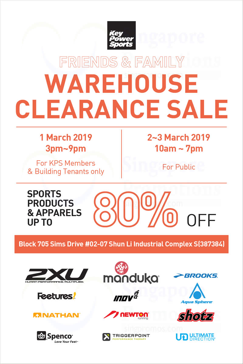 brooks warehouse sale 2019