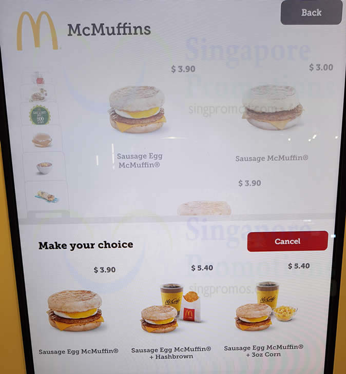 Mcdonald's Breakfast Menu Price List