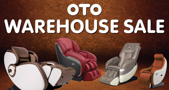 OTO: Massage chairs and other products warehouse sale from 30 – 31 Mar 2019 - 1