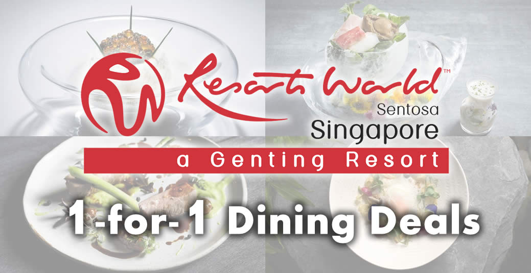 Resorts World Sentosa is offering 1for1 Dining Deals with Mastercard