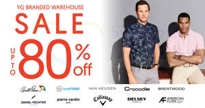 Featured image for YG Branded Warehouse Sale – Up to 80% OFF Arnold Palmer, Van Heusen, Pierre Cardin and more! From 7 – 17 Mar 2019