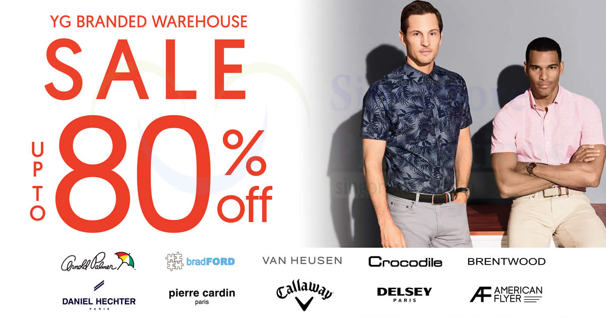 Featured image for YG Branded Warehouse Sale - Up to 80% OFF Arnold Palmer, Van Heusen, Pierre Cardin and more! From 7 - 17 Mar 2019