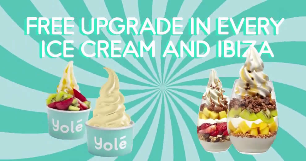 Featured image for Yolé: Get a smaller Yolé Ice Cream/Ibiza, and get a bigger size instead! Valid on 1 April 2019