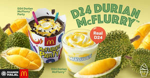 Featured image for McDonald’s Malaysia brings back D24 Durian Desserts, Chicken Foldover and Nasi McD & more from 22 April 2019