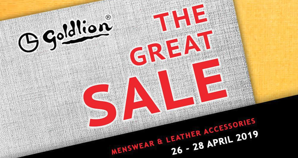 Featured image for Goldlion up to 90% off sale at Singapore Expo from 26 - 28 Apr 2019