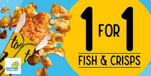 Featured image for (EXPIRED) Big Fish Small Fish is offering 1-for-1 Fish & Crisps from 13 – 19 May 2019