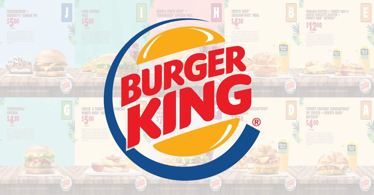 Featured image for Burger King: Enjoy savings on BK meals & more with the latest e-coupon deals valid till 18 August 2019