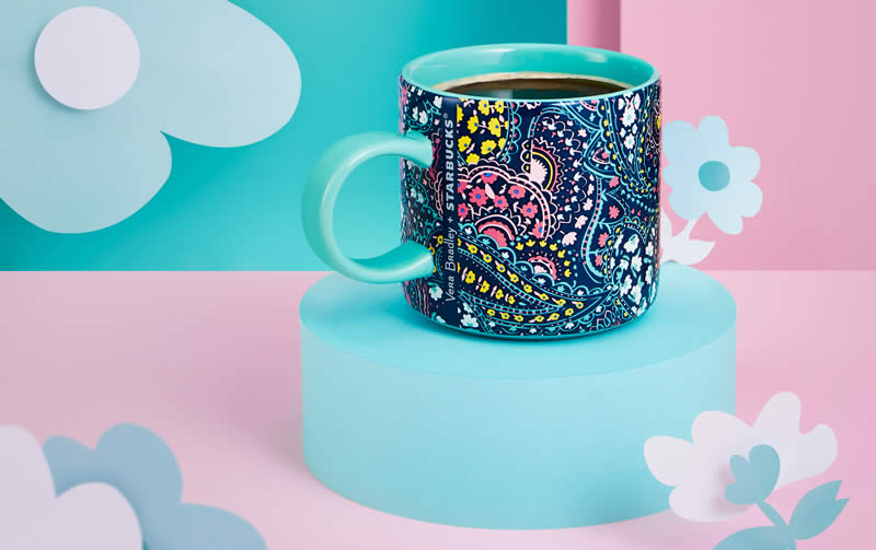 pretty green paisley mug