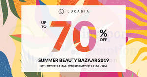 Featured image for (EXPIRED) Luxasia Summer Beauty Bazaar from 30 – 31 May 2019