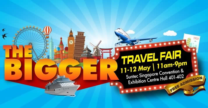 Featured image for The BIGGER Travel Fair at Suntec from 11 - 12 May 2019