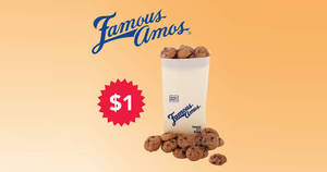 Featured image for (Fully Redeemed) $1 for a bag of Famous Amos cookies (100gm) Singtel Rewards Exclusive from 6 – 19 June 2019