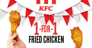 Featured image for (EXPIRED) KFC celebrates National Fried Chicken Day with 1-for-1 chicken on 6 July 2019