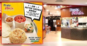 Featured image for (EXPIRED) Prata Wala to offer 1-for-1 Butter Chicken Biryani at all Prata Wala outlets on 16 July 2019