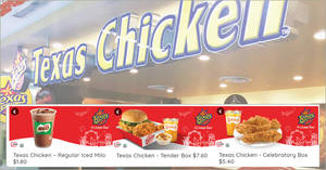 Featured image for Texas Chicken special NDP coupon deals valid till 30 Sept 2019