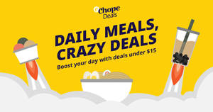 Featured image for (EXPIRED) Boost Your Day With Over 150 Dining Deals under $15 on ChopeDeals