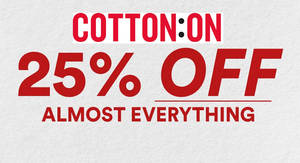 Featured image for (EXPIRED) Cotton On: 25% OFF almost everything one-day sale at online store on 9 August 2019