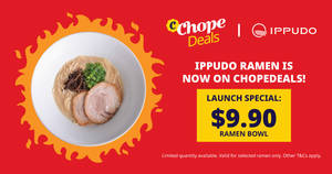 Featured image for (EXPIRED) Enjoy Exclusive $9.90 Nett Ippudo Ramen On ChopeDeals