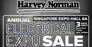 Featured image for (EXPIRED) Harvey Norman Annual Electrical EXPO Sale from 30 August – 1 September 2019