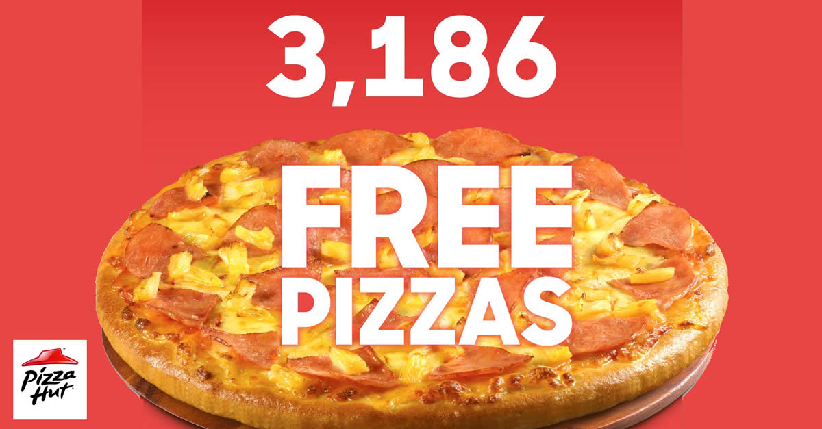 Featured image for Pizza Hut is giving away free pizzas at all stores except Express outlets on 13 August 2019, 12pm onwards