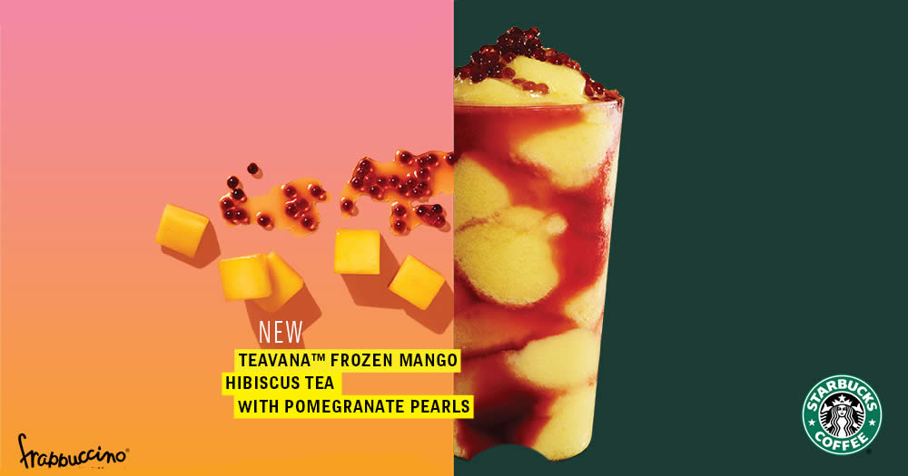 Starbucks Launching New Teavana™ Tea Beverages Including A Frozen Mango Hibiscus Tea With