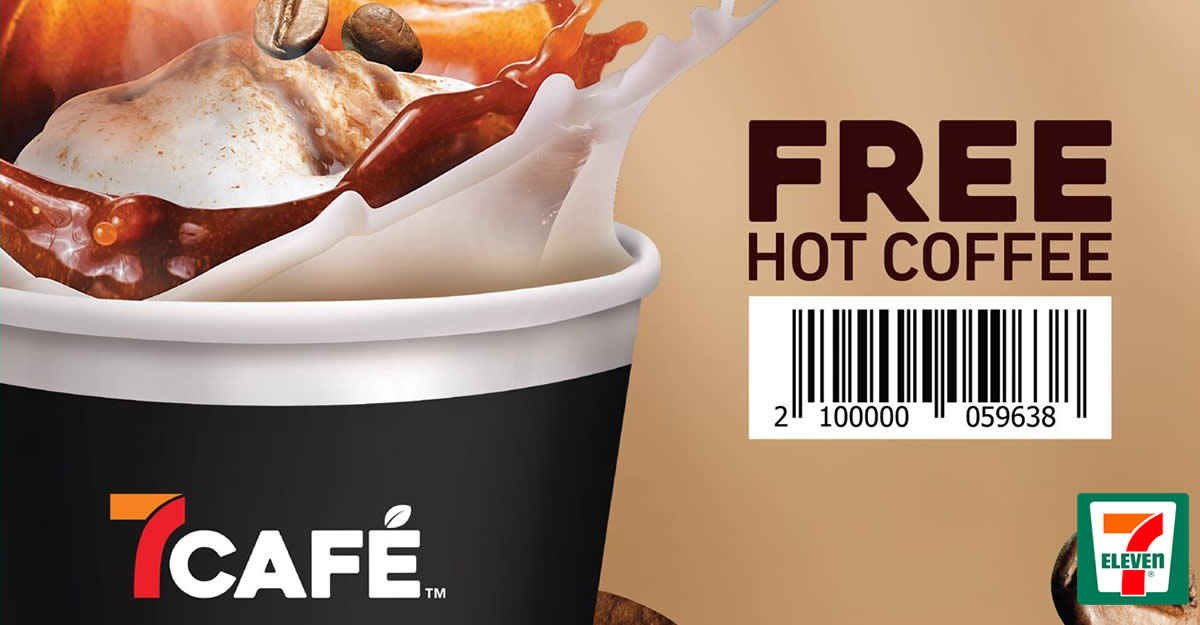 Featured image for 7-Eleven is giving away 10,000 Free Cups of 7café Hot Coffee with any purchase⁣⁣ on 1 October 2019