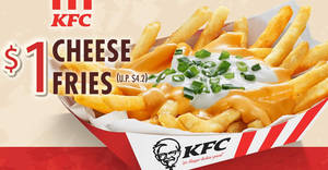 Featured image for $1 KFC Cheese Fries (U.P. $4.20) when you pay with EZ-Link card till 30 Sep 2019