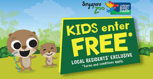 Featured image for (EXPIRED) Kids Enter Free to Singapore Zoo and Jurong Bird Park with every paying adult from 1 – 31 Oct 2019