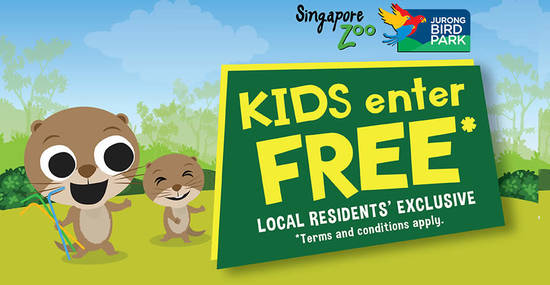 Featured image for Kids Enter Free to Singapore Zoo and Jurong Bird Park with every paying adult from 1 - 31 Oct 2019