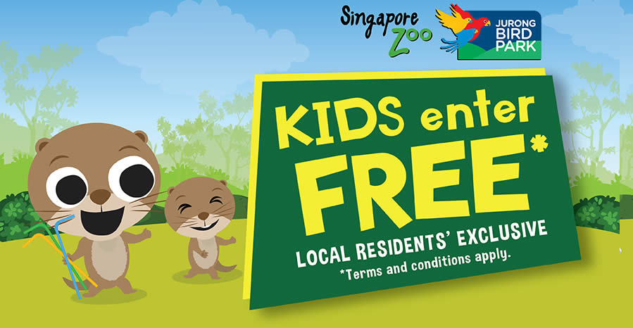 Featured image for Kids Enter Free to Singapore Zoo and Jurong Bird Park with every paying adult from 1 - 31 Oct 2019