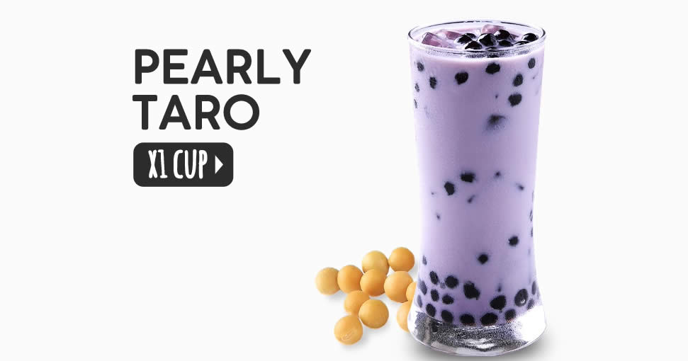 Featured image for Mr Bean: Pearly Taro with Grass Jelly Beancurd @ $2.80 (U.P. $5.20) deal from 26 Sept 2019