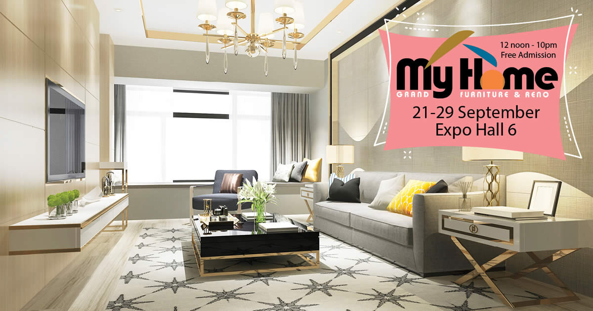Featured image for Enjoy discounts up to 70% at My Home Grand Furniture & Reno Expo from 21 - 29 Sept 2019